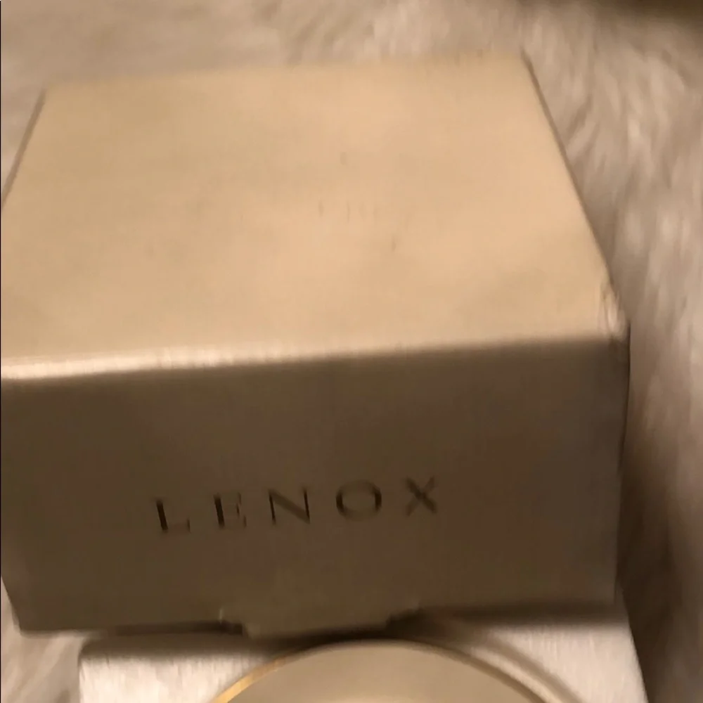 Lenox Ivory & Gold Memorable Frame Fine Ivory China 24K Gold Accent w/ Box & COA